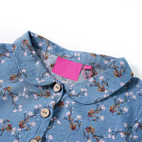 VidaXL Robe enfant à manches longues 92 couleur pétrole