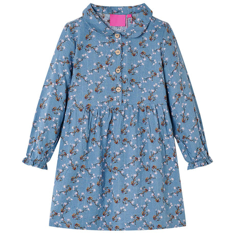 VidaXL Robe enfant à manches longues 104 couleur pétrole