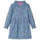 VidaXL Robe enfant à manches longues 116 couleur pétrole