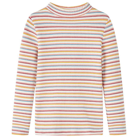 VidaXL Chemise enfant manches longues 92 rayé écru
