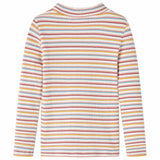 VidaXL Chemise enfant manches longues 92 rayé écru