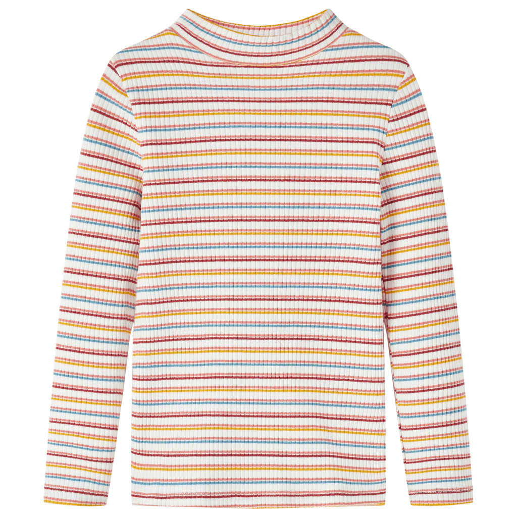 VidaXL Chemise enfant manches longues 104 rayé écru