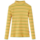 VidaXL Chemise enfant à manches longues 92 rayé ocre