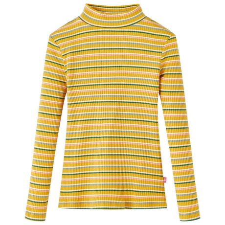 VidaXL Chemise enfant à manches longues 104 rayé ocre