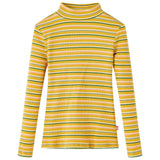 VidaXL Chemise enfant à manches longues 116 rayé ocre