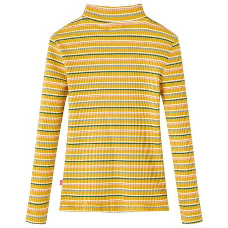 VidaXL Chemise enfant à manches longues 128 rayé ocre