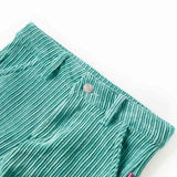 VidaXL pantalon enfant 92 velours côtelé vert menthe
