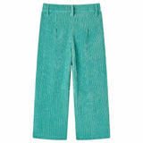 VidaXL Pantalon enfant 116 velours côtelé vert menthe