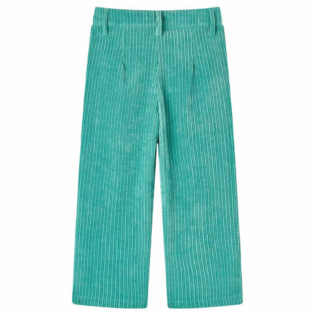 VidaXL pantalon enfant 116 velours côtelé vert menthe
