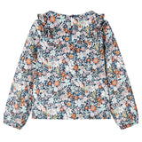 VidaXL Chemise enfant à manches longues 116 bleu foncé