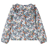 VidaXL Chemise enfant à manches longues 128 bleu foncé