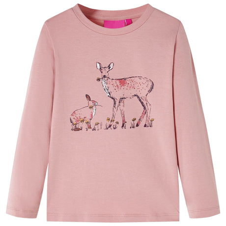 VidaXL Chemise enfant à manches longues 92 rose