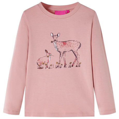 VidaXL Chemise enfant à manches longues 128 rose