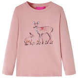 VidaXL Chemise enfant à manches longues 140 rose