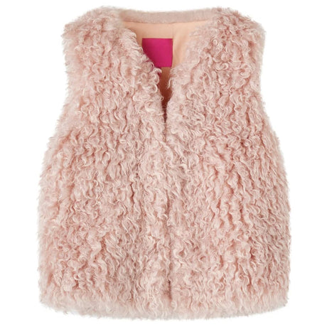 VidaXL Gilet enfant fourrure artificielle 92 rose clair