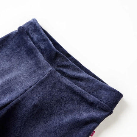 VidaXL Pantalon enfant velours 92 bleu foncé