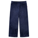 VidaXL Pantalon enfant velours 104 bleu foncé