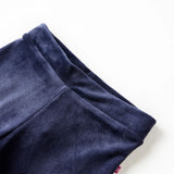 VidaXL Pantalon enfant velours 116 bleu foncé