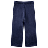 VidaXL Pantalon enfant velours 128 bleu foncé