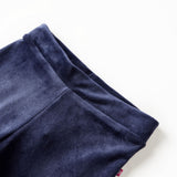 VidaXL Pantalon enfant velours 128 bleu foncé