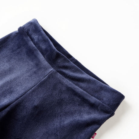 VidaXL Pantalon enfant velours 128 bleu foncé