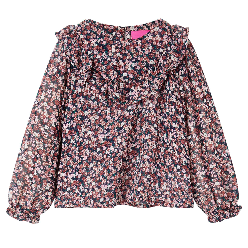 VidaXL Chemise enfant à manches longues 140 rose foncé