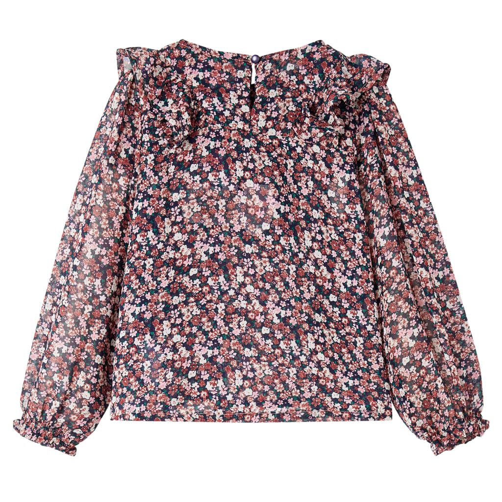VidaXL Chemise enfant à manches longues 140 rose foncé