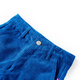 VidaXL Pantalon enfant 92 velours côtelé bleu cobalt