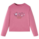 VidaXL Chemise enfant à manches longues 92 couleur framboise