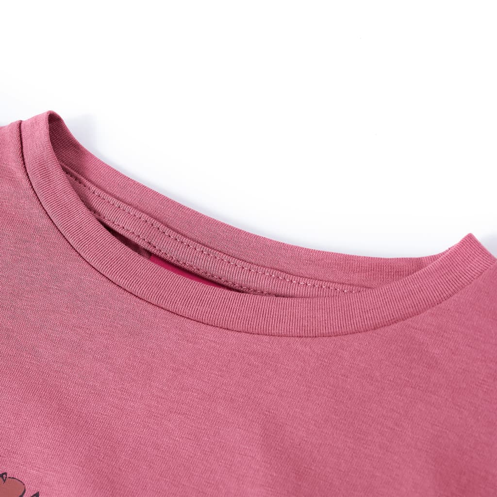 VidaXL Chemise enfant à manches longues 128 couleur framboise