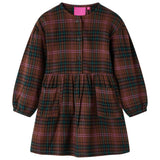 VidaXL Robe enfant à manches longues 104 couleur cognac