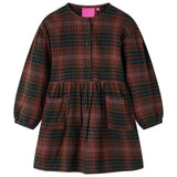 VidaXL robe enfant à manches longues 140 couleur cognac