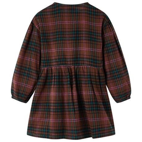 VidaXL robe enfant à manches longues 140 couleur cognac