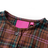 VidaXL robe enfant à manches longues 140 couleur cognac