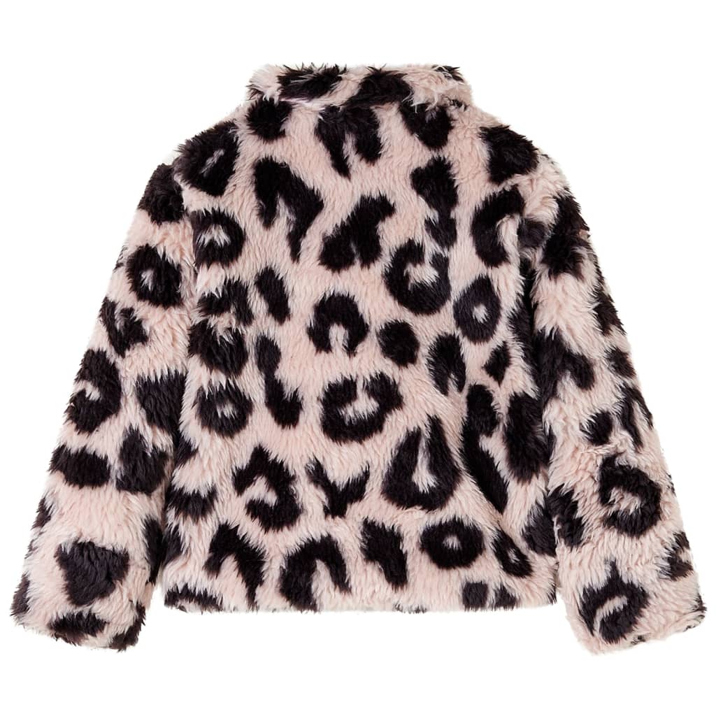 VidaXL Manteau enfant 128 fourrure artificielle rose clair