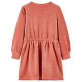 VidaXL Robe enfant à manches longues 92 rose moyen