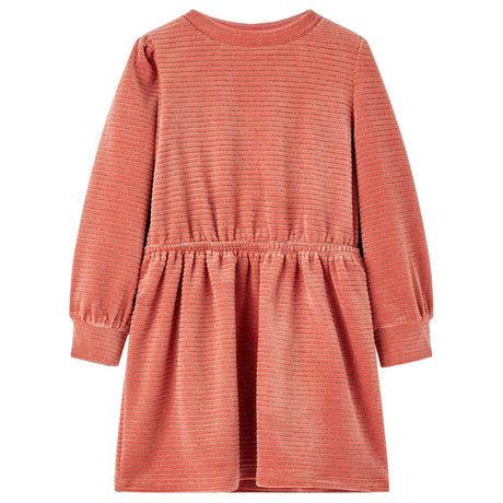 VidaXL Robe enfant à manches longues 104 rose moyen