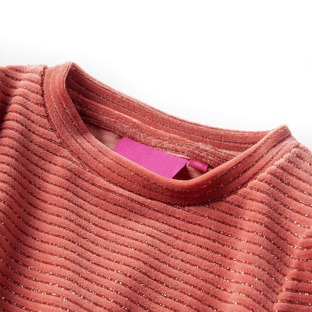 VidaXL Robe enfant à manches longues 116 rose moyen