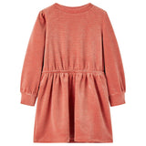 VidaXL Robe enfant à manches longues 140 rose moyen