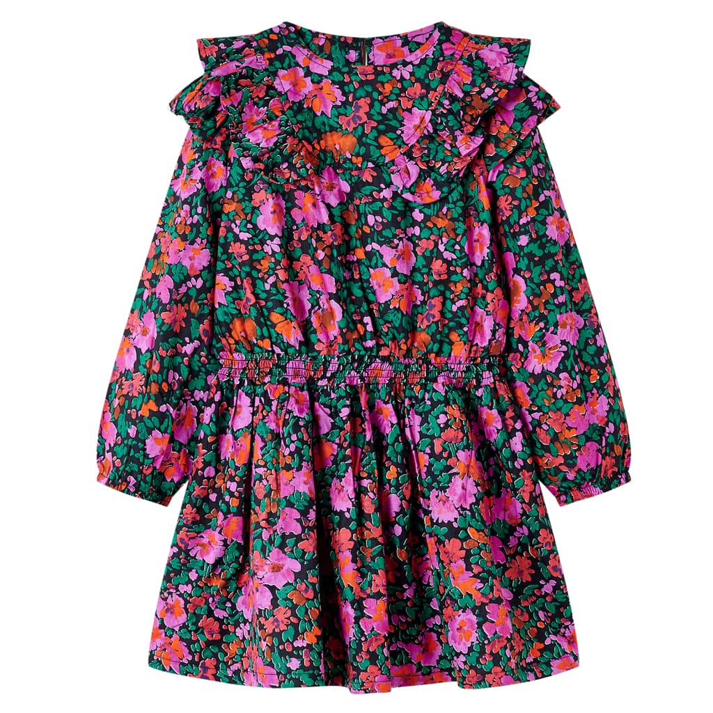 VidaXL Robe enfant à manches longues 104 rose vif