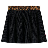 VidaXL Jupe enfant avec ceinture léopard 92 noir