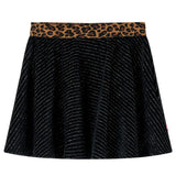 VidaXL Jupe enfant avec ceinture léopard 104 noir