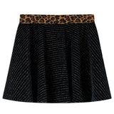 VidaXL Jupe enfant avec ceinture léopard 104 noir