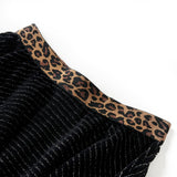 VidaXL Jupe enfant avec ceinture léopard 104 noir