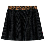 VidaXL Jupe enfant avec ceinture léopard 116 noir