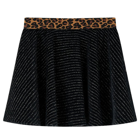 VidaXL Jupe enfant avec ceinture léopard 116 noir