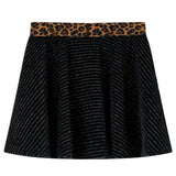VidaXL Jupe enfant avec ceinture léopard 140 noir