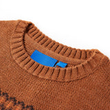 VidaXL Pull enfant tricoté 92 couleur cognac