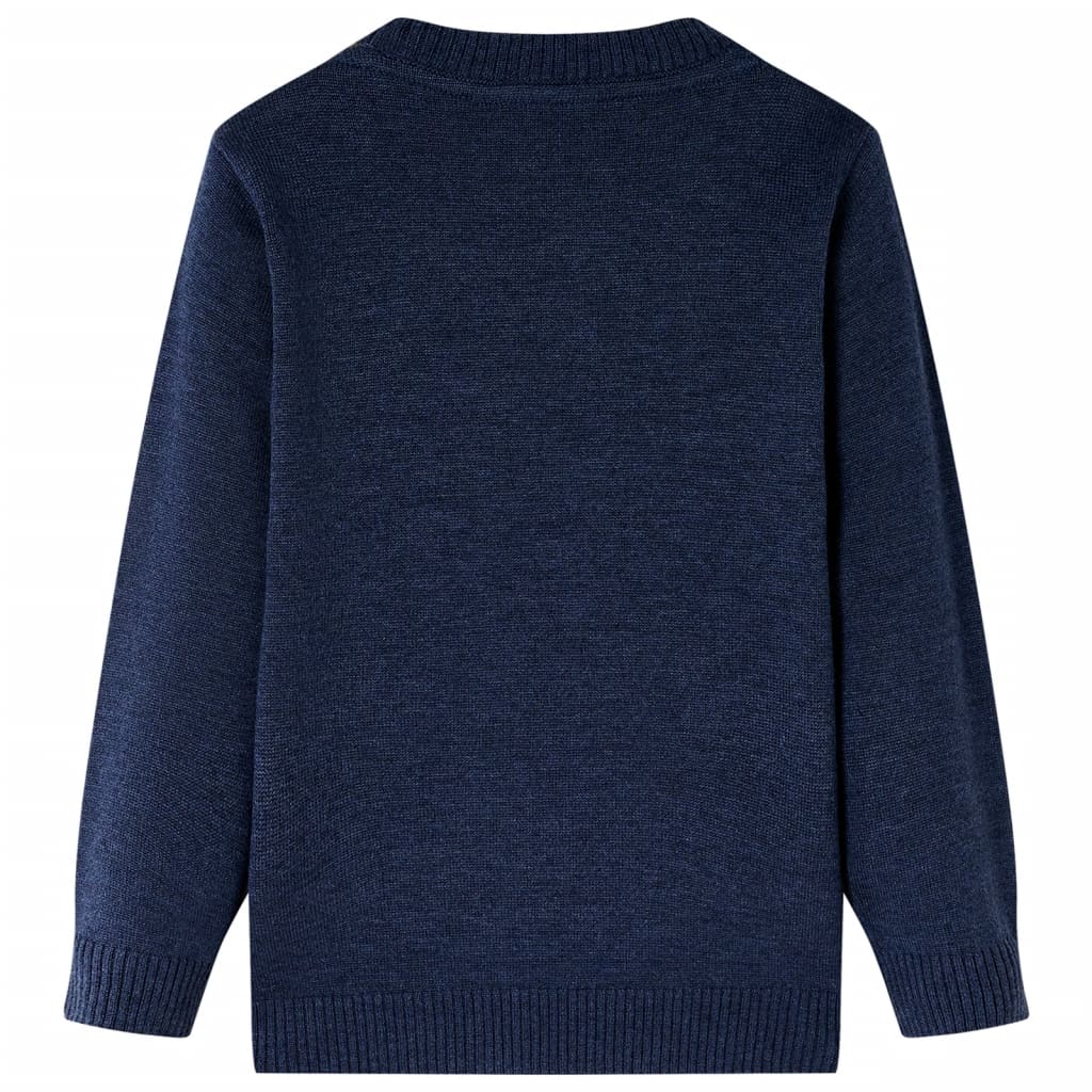 VidaXL Pull enfant tricoté 104 bleu marine