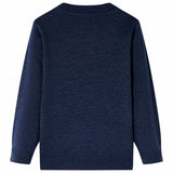 VidaXL Pull enfant tricoté 104 bleu marine